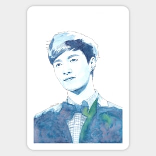 EXO Lay Watercolour Design by NiamhYoungArt Sticker